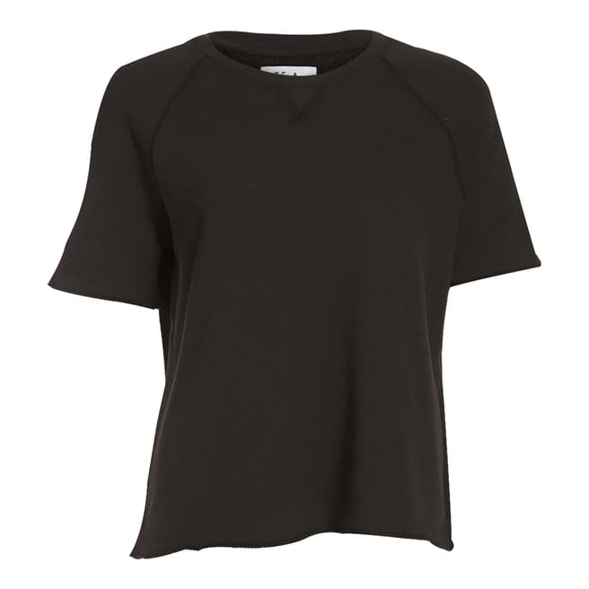 Zoe Karssen Black Basic Cotton Blend T-Shirt