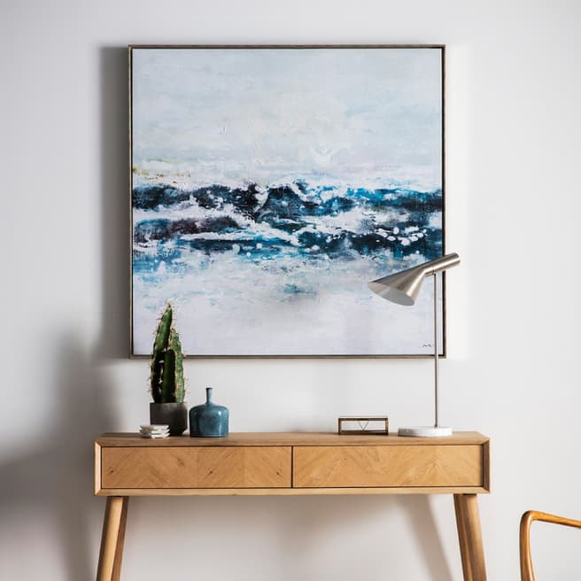 Gallery Living Pacific Ocean Waves Framed Art 1025x50x1025mm