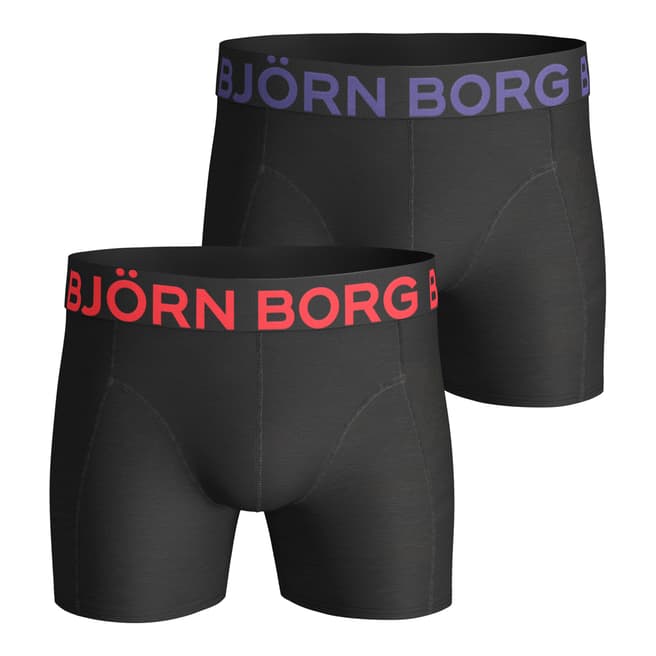 BJORN BORG Men's Carbon 2-Pack Boxer Shorts