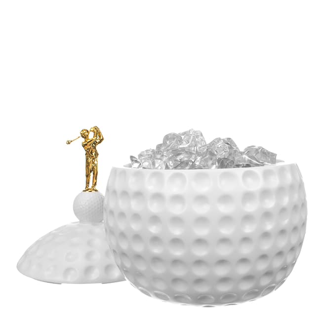 Original Product 70s Iconic Golf Ball Ice Bucket with Tongs