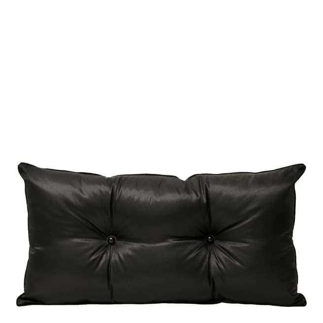 Paoletti Monte Carlo 35x70cm Cushion, Black
