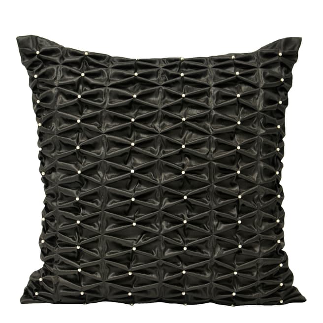 Paoletti Monte Carlo 50x50cm Cushion, Black