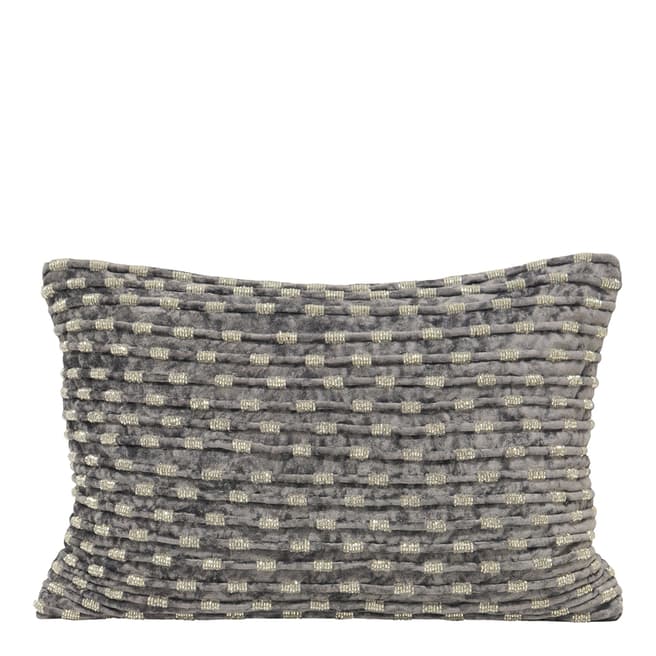 Paoletti Grey Souk Cushion 35x50cm