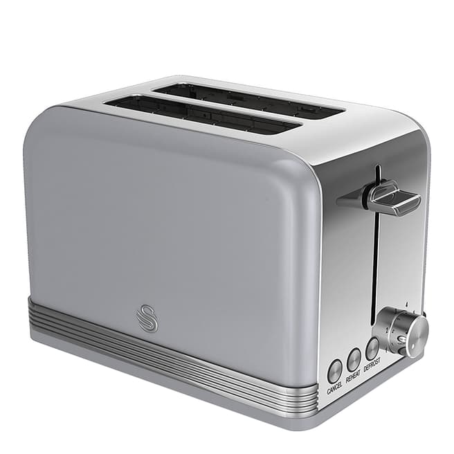 Swan Grey Retro 2 Slice Toaster