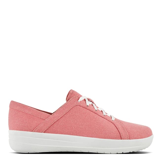 FitFlop Womens Pink Shimmer denim F Sporty Sneakers
