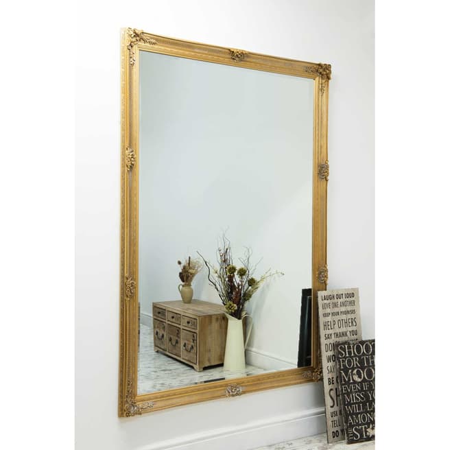 Milton Manor Abbey Gold Extra Large Leaner Mirror 201 x 140cm