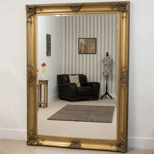 Milton Manor Walton Gold Leaner Mirror 213x152cm