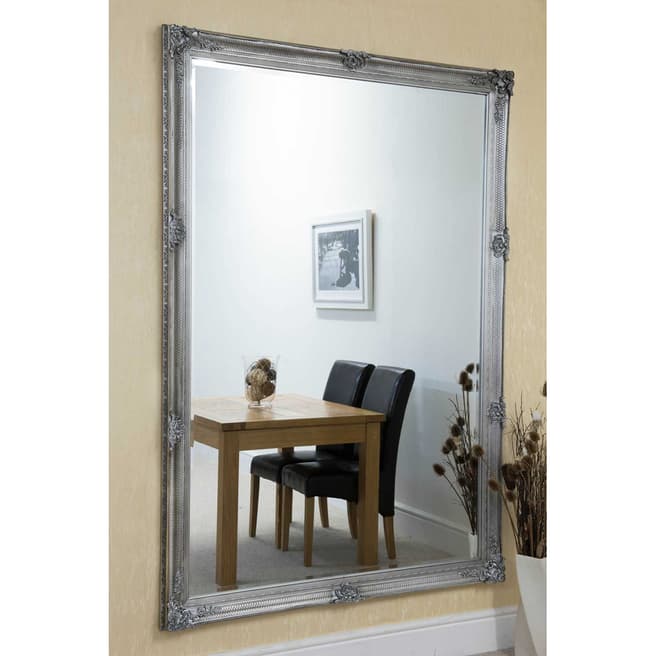 Milton Manor Abbey Silver Extra Large Leaner Mirror 201 x 140cm