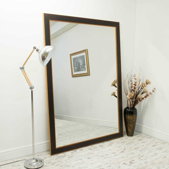 Milton Manor Brown/Gold Laurel Wall Mirror 203x142cm