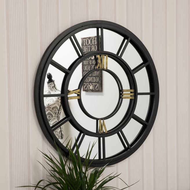 Milton Manor Somerley Clock Face Indoor/Outdoor Wall Mirror 78cm