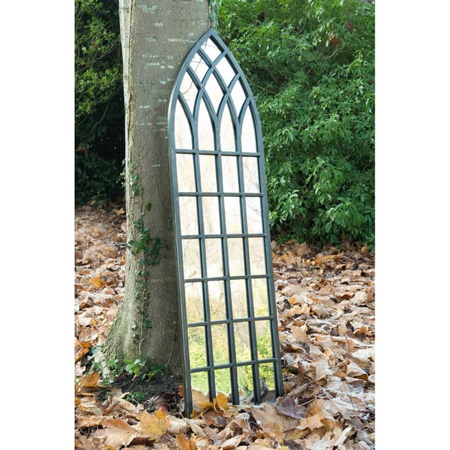 Milton Manor Somerley Rustic Arch Garden Wall Mirror 140x40cm