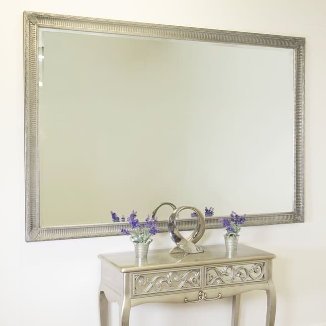 Milton Manor Vintage Silver Fenton Leaner/Wall Mirror 203x142cm