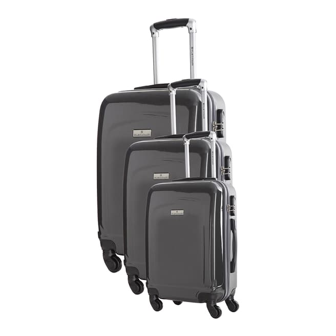Platinium Set Of Three Grey Clarks Suitcases 50/60/70cm