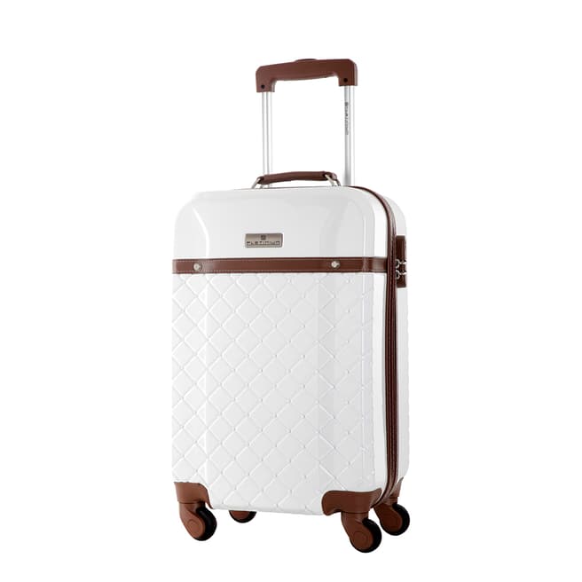 Platinium White Trendy Suitcase 60cm