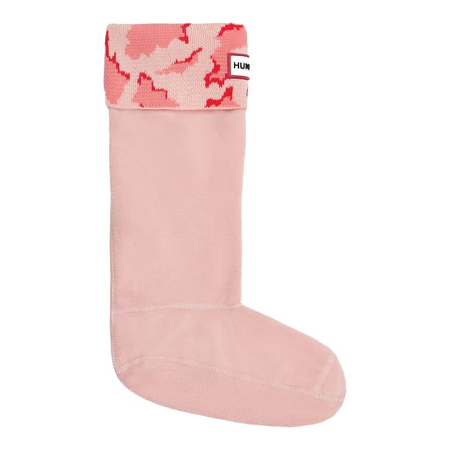 Hunter Pink Original Tall Camo Cuff Boot sock