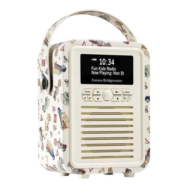 VQ Emma Bridgewater VQ Retro Mini DAB+ Digital Radio & Bluetooth Speaker - Men at Work