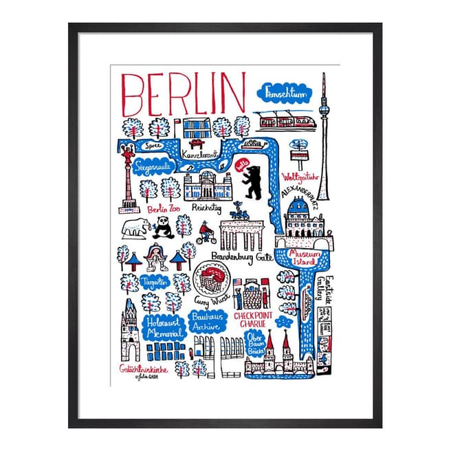 Julia Gash Berlin Cityscape 36x28cm Framed Print