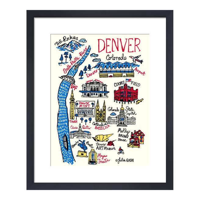Julia Gash Denver Framed Print, 36x28cm