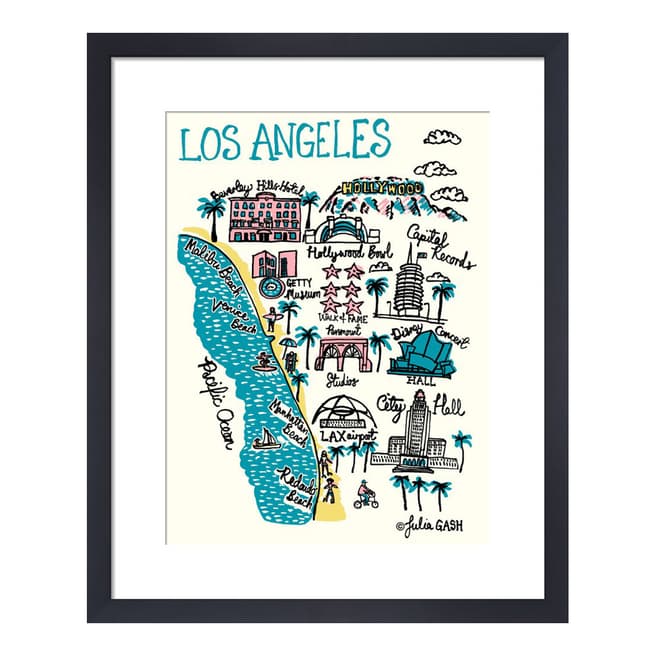 Julia Gash Los Angeles Framed Print, 36x28cm