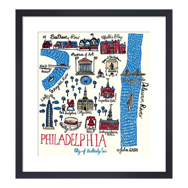 Julia Gash Philadelphia Framed Print, 36x28cm