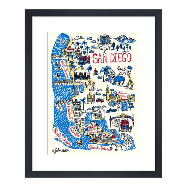 Julia Gash San Diego Framed Print, 36x28cm