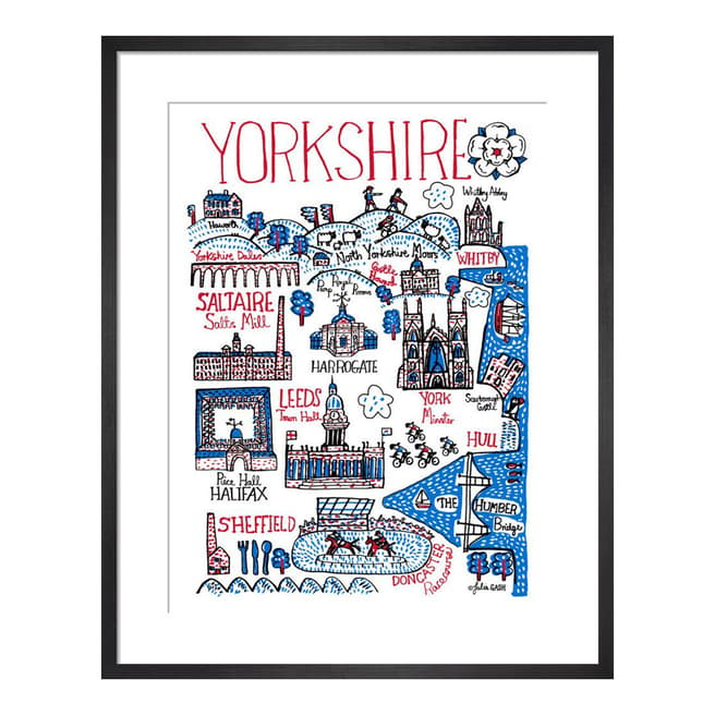Julia Gash Yorkshire Cityscape 36x28cm Framed Print