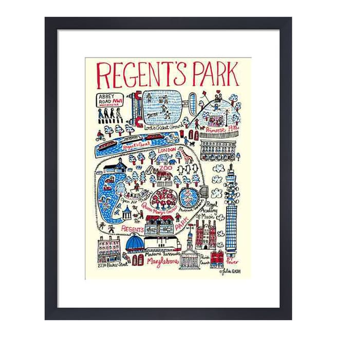 Julia Gash London Regents Park Framed Print, 36x28cm