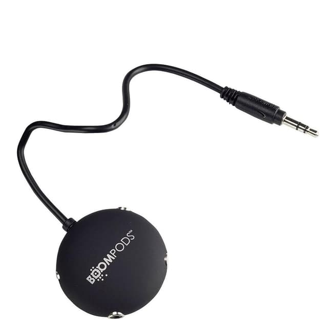 Boompods Black Multipod Audio Splitter