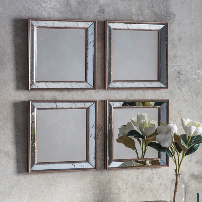 Gallery Living Chartam Mirror Square, 4pack