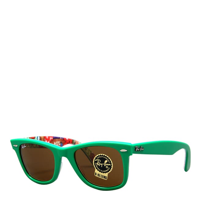 Ray-Ban Unisex Green/Floral Original Wayfarer Sunglasses 50mm