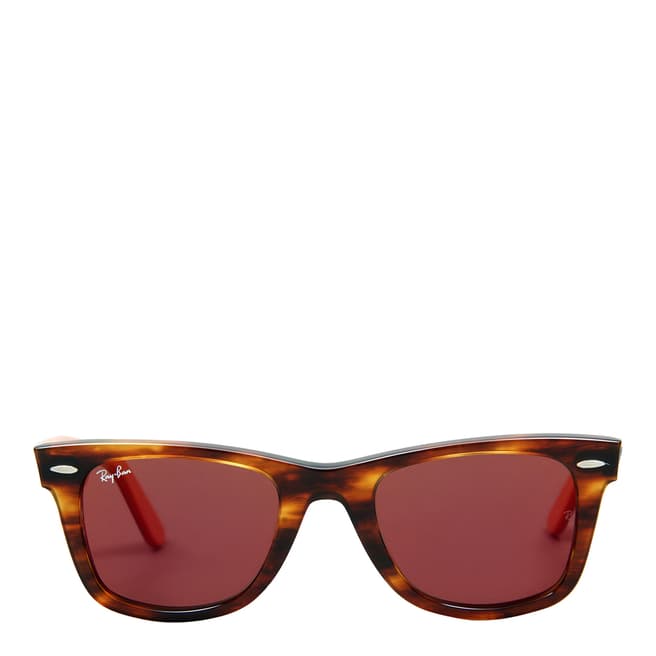 Ray-Ban Unisex Tortoise/Violet/Orange Original Wayfarer Sunglasses 50mm
