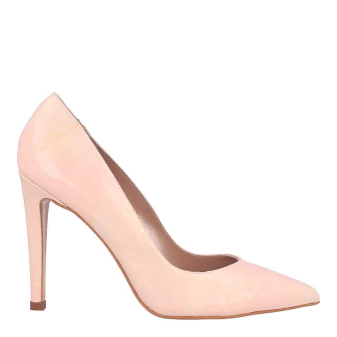 Roberto Botella Pink Marbled Leather Pointed Toe Heel