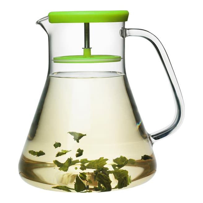 QDO Green Dancing Leaf Infuser with Handle