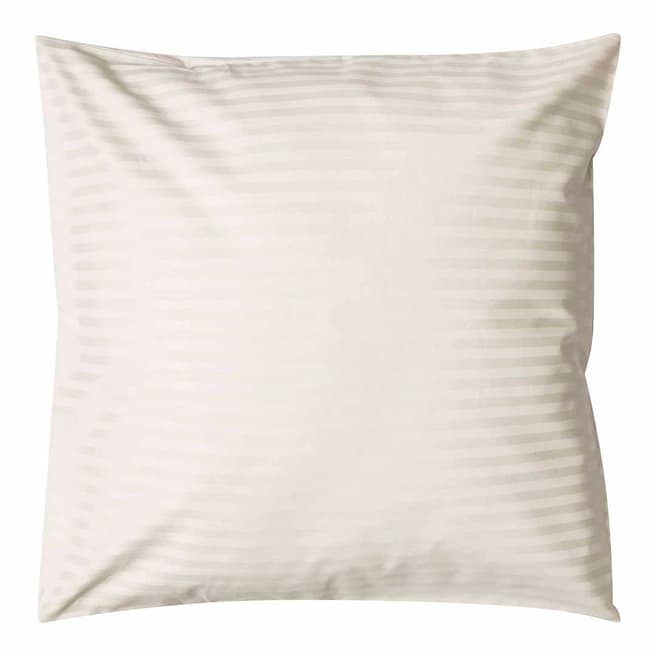 Belledorm 540Tc Satin Stripe Large Square Pillowcase, Ivory