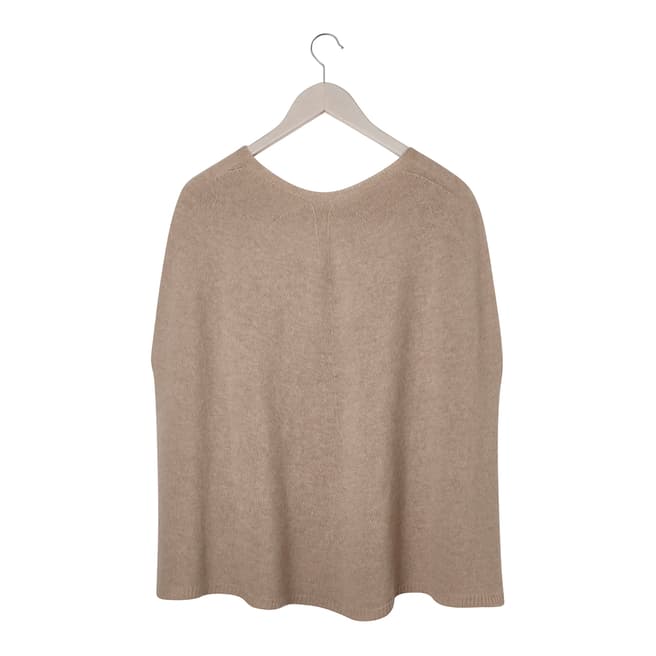 Laycuna London Taupe Cashmere Blend Poncho