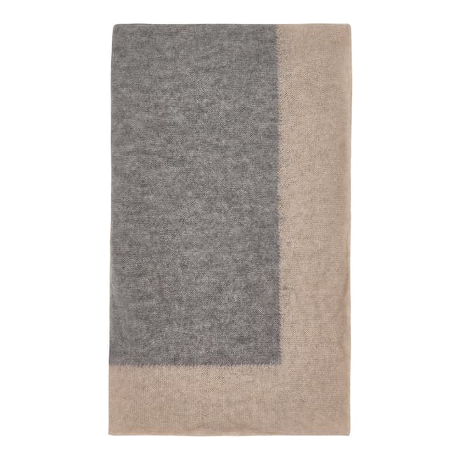  Grey/Taupe Cashmere Blend Stole