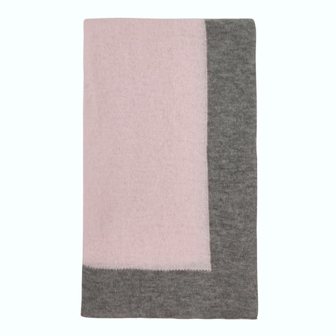  Pink/Grey Cashmere Blend Stole