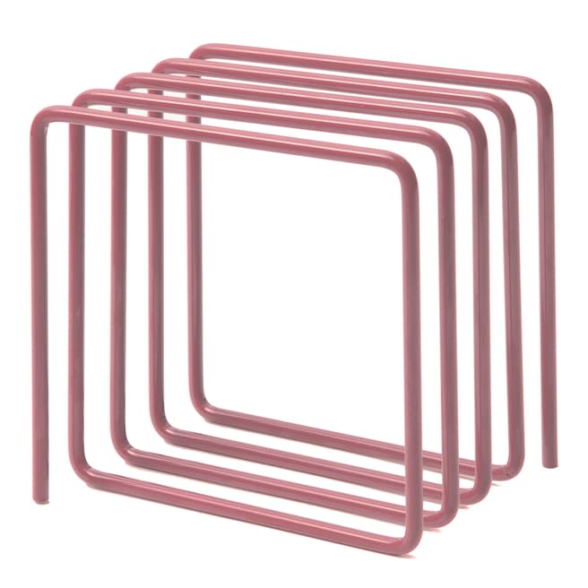 Block Design Pink Magazine Rack