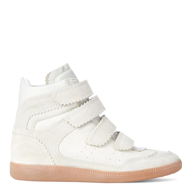 Isabel Marant Women's Off White Suede Bilsy High Top Sneaker