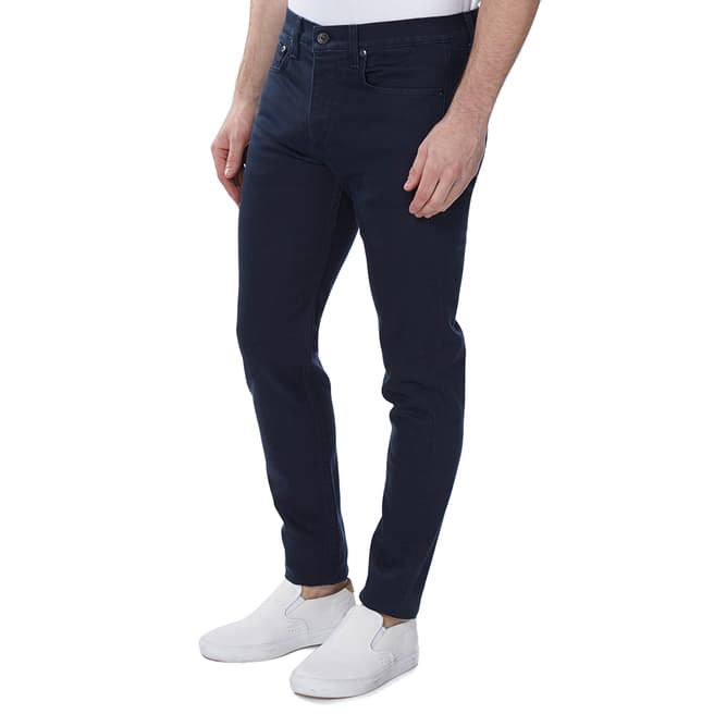 Rag & Bone Men's Coated Navy Fit 1 Slim Fit Jeans