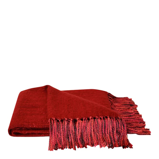 RIVA home Red Chiltern Throw 127x180cm