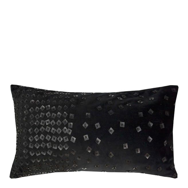 Karl Lagerfeld Black Kosmic Prefilled Cushion 22 x 40cm
