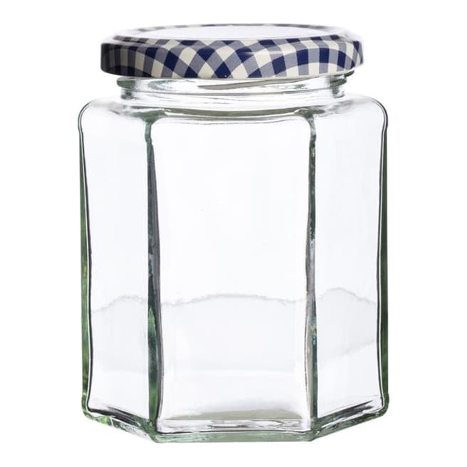 Kilner Set of 12 Hexagonal Twist Top Jars, 280ml