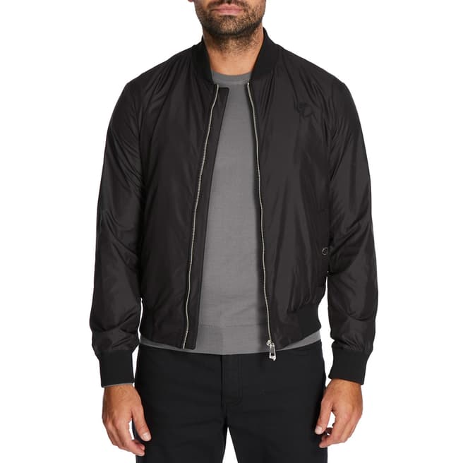 Versace Collection Black Bomber Jacket