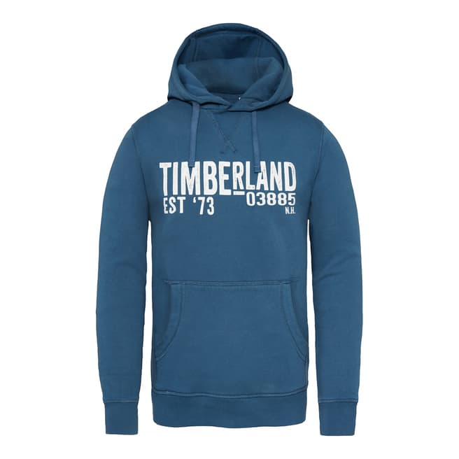 Timberland Men's Blue Exeter River Hooded Sweatshirt