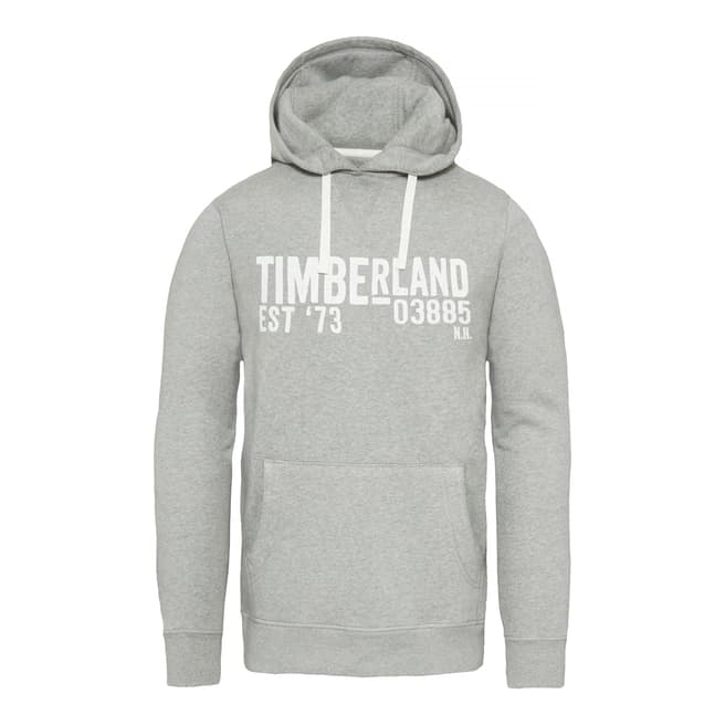 Timberland Men's Grey Exeter River Hooded Sweatshirt