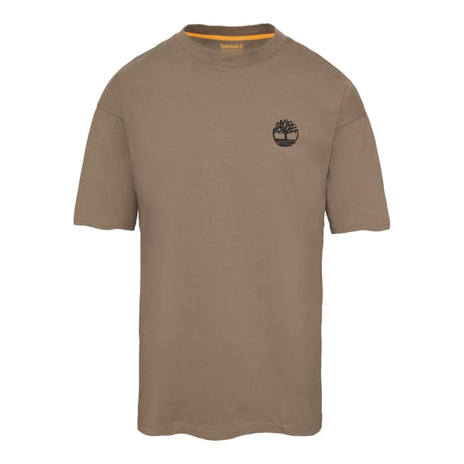 Timberland Men's Light Grey Oversized T-Shirt