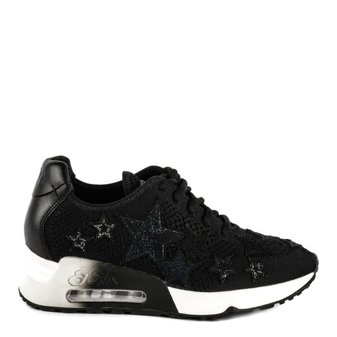 ASH Black Knit Lucky Star Apllique Sneakers 