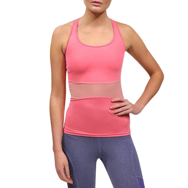 Acai Activewear Pink Tank With In Built Bra