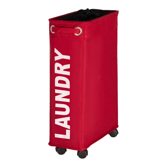 Wenko Red Corner Laundry Bin